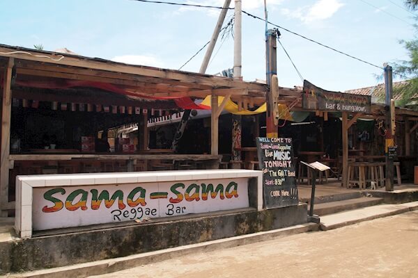 Sama Sama Reggae bar - one of the best places on Gili Trawangan