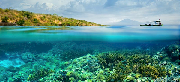 Gili Islands offer snorkeling spots.